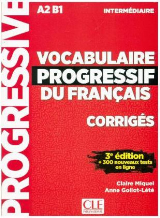 Book Vocabulaire progressif du Français, Niveau intermédiaire (3ème édition), Corrigés + Audio-CD Claire Miquel