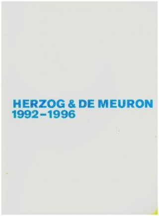 Kniha Herzog & de Meuron 1992-1996 Gerhard Mack