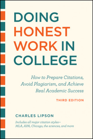 Libro Doing Honest Work in College, Third Edition Charles Lipson