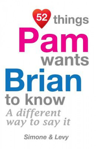 Kniha 52 Things Pam Wants Brian To Know: A Different Way To Say It Levy