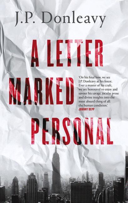 Carte Letter Marked Personal J. P. Donleavy