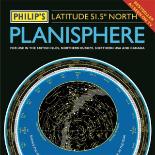 Carte Philip's Planisphere (Latitude 51.5 North) Philip's Maps