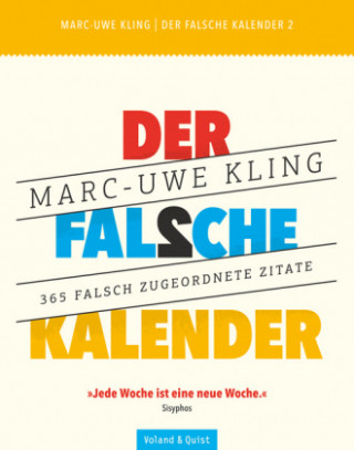 Naptár/Határidőnapló Der falsche Kalender 2 Marc-Uwe Kling