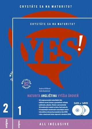 Kniha YES! Angličtina - nová maturita - vyššia úroveň  B2 Andrea Billíková