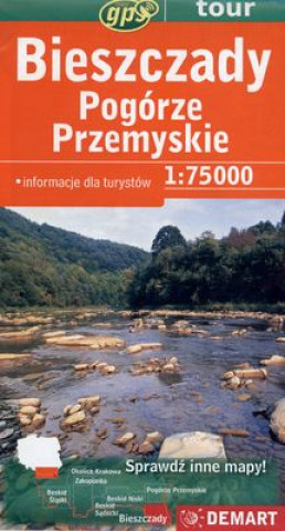 Knjiga Bieszczady Pogórze Przemyskie mapa turystyczna 1: 75 000 