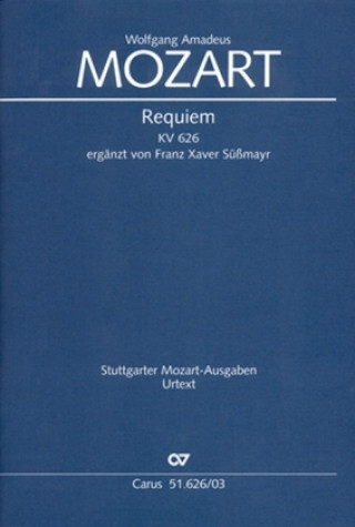 Carte Requiem (Klavierauszug) Wolfgang Amadeus Mozart