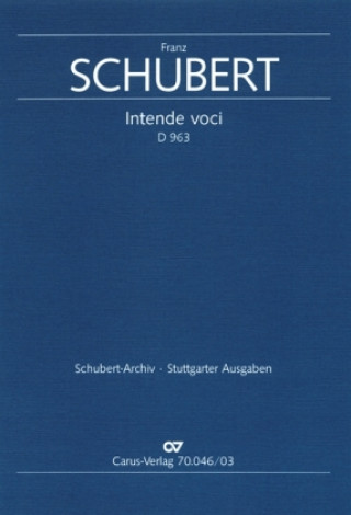 Könyv Intende voci (Klavierauszug) Franz Schubert