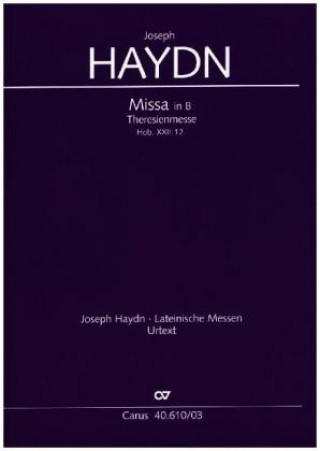 Könyv Theresienmesse in B (Klavierauszug) Joseph Haydn