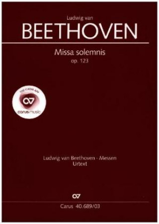 Materiale tipărite Missa solemnis, Klavierauszug Ludwig van Beethoven
