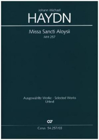 Könyv Missa Sancti Aloysii (Klavierauszug) Michael Haydn