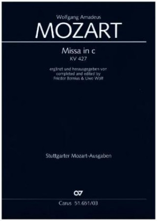 Materiale tipărite Missa in c KV 427, Klavierauszug Wolfgang Amadeus Mozart