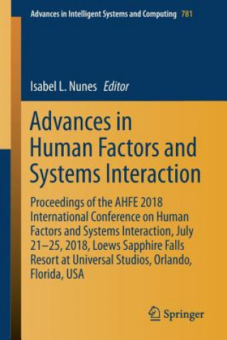 Książka Advances in Human Factors and Systems Interaction Isabel L. Nunes