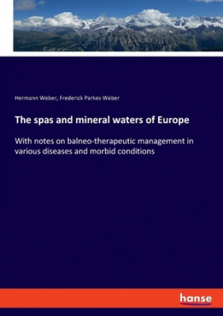 Kniha spas and mineral waters of Europe Hermann Weber