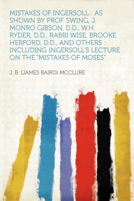 Kniha Mistakes of Ingersoll J B (James Baird) McClure