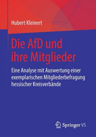 Könyv Die Afd Und Ihre Mitglieder Hubert Kleinert