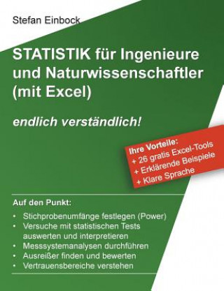 Kniha Statistik fur Ingenieure und Naturwissenschaftler (mit Excel) Stefan Einbock