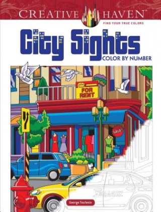 Книга Creative Haven City Sights Color By Number George Toufexis