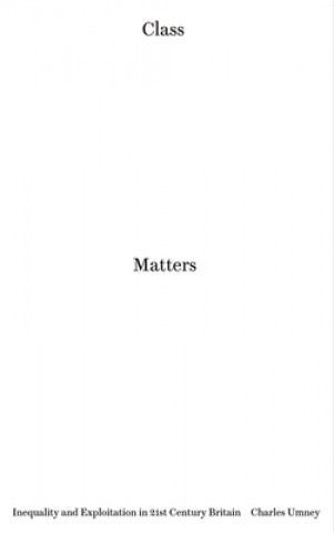 Book Class Matters Charles Umney