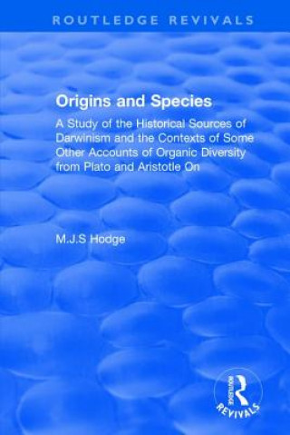 Book Origins and Species MJS Hodge