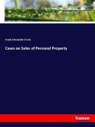 Knjiga Cases on Sales of Personal Property Frank Alexander Erwin