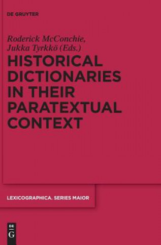 Könyv Historical Dictionaries in their Paratextual Context Roderick McConchie