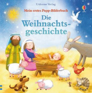 Könyv Mein erstes Papp-Bilderbuch: Die Weihnachtsgeschichte Lesley Sims