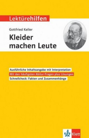 Kniha Lektürehilfen Gottfried Keller "Kleider machen Leute" Gottfried Keller