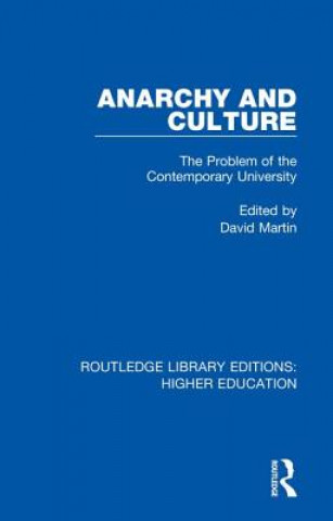 Kniha Anarchy and Culture David (DUPLICATE ACCOUNT) Martin