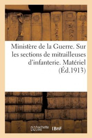 Kniha Ministere de la Guerre. Reglement Sur Les Sections de Mitrailleuses d'Infanterie SANS AUTEUR