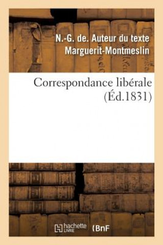 Knjiga Correspondance Liberale MARGUERIT-MONTMESLIN