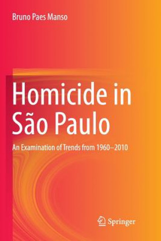 Kniha Homicide in Sao Paulo BRUNO PAES MANSO