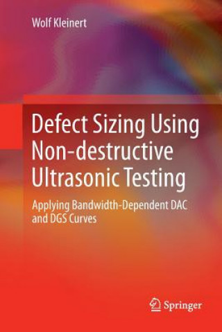 Kniha Defect Sizing Using Non-destructive Ultrasonic Testing WOLF KLEINERT