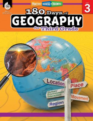 Könyv 180 Days of Geography for Third Grade Saskia Biffle