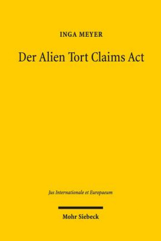 Livre Der Alien Tort Claims Act Inga Meyer