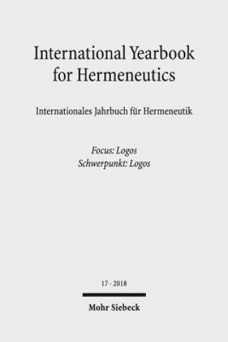 Kniha International Yearbook for Hermeneutics/Internationales Jahrbuch fur Hermeneutik Bernhard Zimmermann