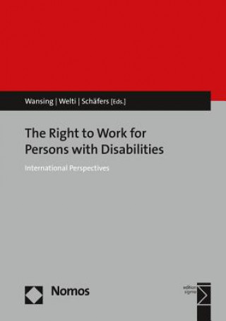 Książka The Right to Work for Persons with Disabilities Gudrun Wansing