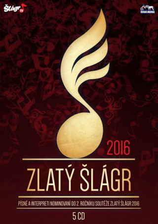 Audio Zlatý šlágr 2016 - 5 CD neuvedený autor