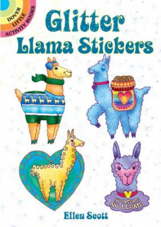 Książka Glitter Llama Stickers Ellen Scott