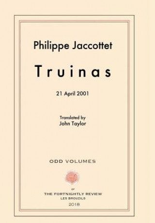 Carte Truinas Philippe Jaccottet