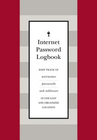 Knjiga Internet Password Logbook (Red Leatherette) Editors of Rock Point