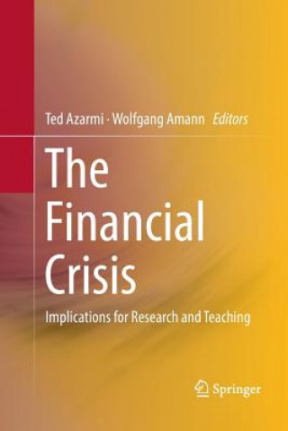 Kniha Financial Crisis Wolfgang Amann
