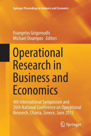 Kniha Operational Research in Business and Economics Michael Doumpos