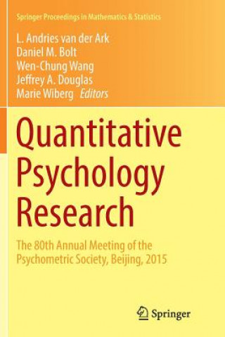 Carte Quantitative Psychology Research L. ANDR VAN DER ARK