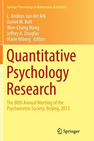 Książka Quantitative Psychology Research L. ANDR VAN DER ARK