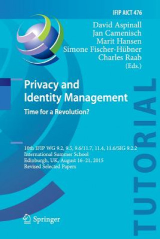 Carte Privacy and Identity Management. Time for a Revolution? David Aspinall