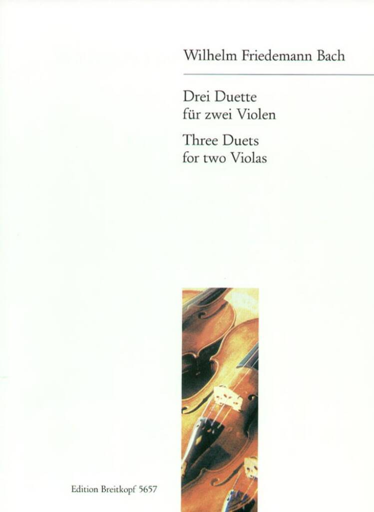 Libro 3 DUETS 2 VIOLEN WILHELM FRIEDE BACH
