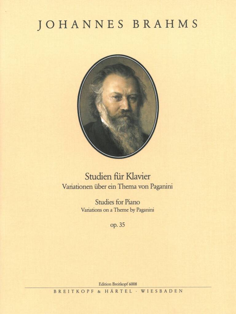 Книга VARIATIONS ON A THEME BY PAGANINI OP35 O JOHANNES BRAHMS