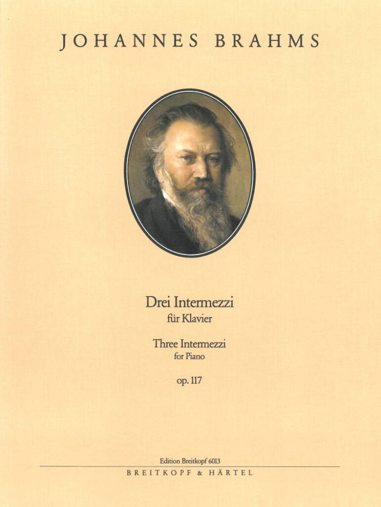 Knjiga 3 INTERMEZZI OP117 OP117 PIANO JOHANNES BRAHMS