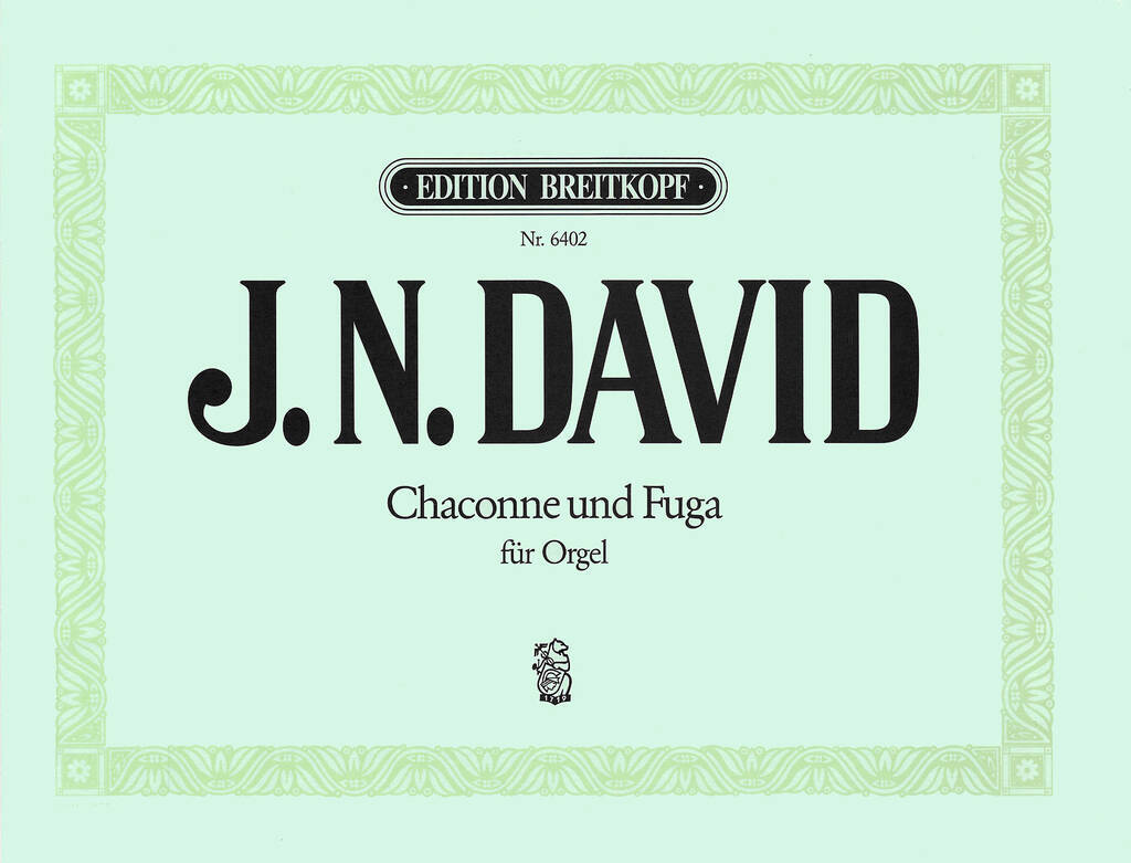 Книга CHACONNE & FUGA ORGEL JOHANN NEPOMU DAVID