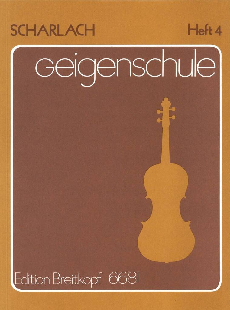 Книга GEIGENSCHULE VOL4 VIOLINE F SCHARLACH
